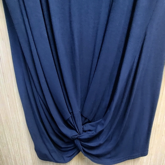 Venus Navy blue draped front tunic. New. Size large. - Picture 13 of 15